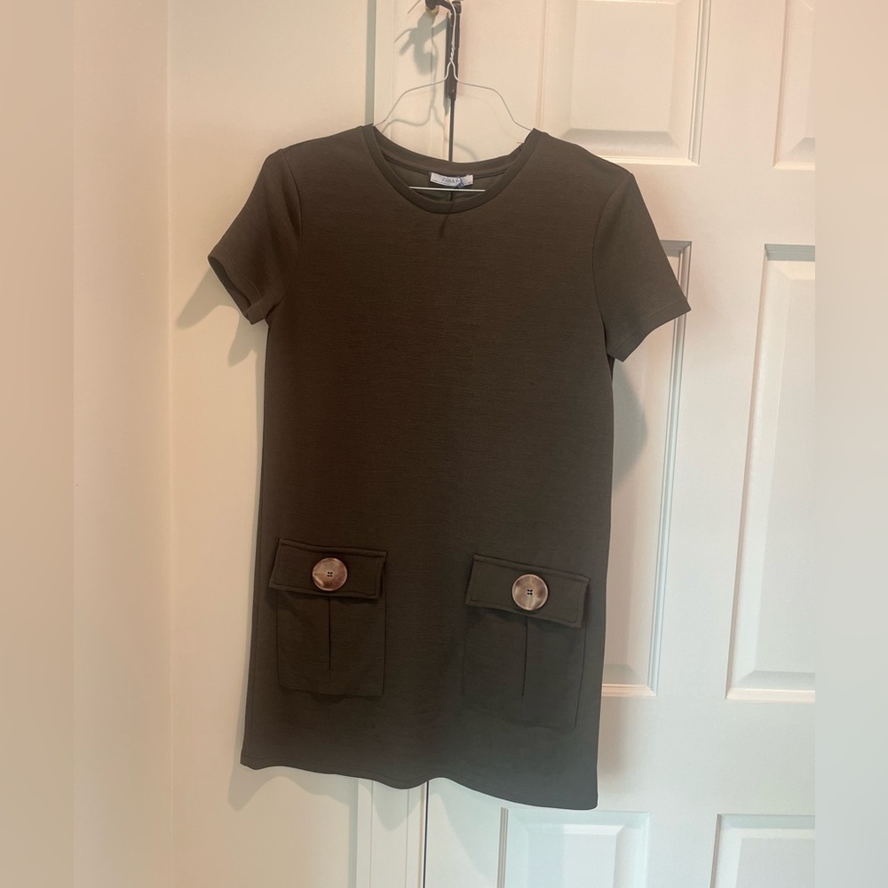 Zara Olive Green Dress size: small